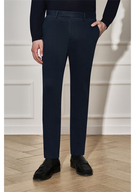 PT Torino Pantaloni Skinny Dieci in Gabardina Stretch Navy Uomo PT TORINO | Pantaloni | CO-ASX0Z00FWD0360